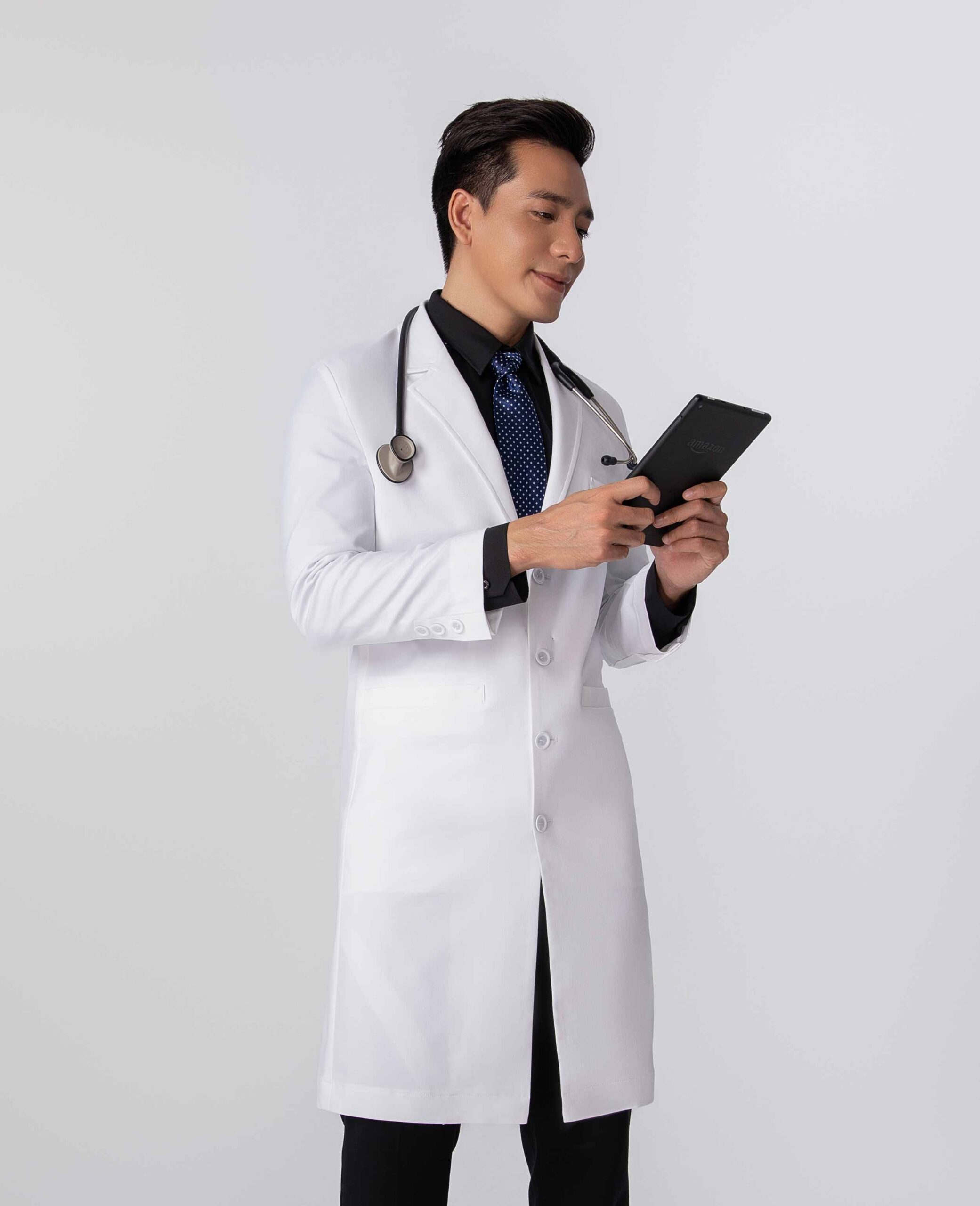 Lab coat JS - Nam (mẫu Nhật)